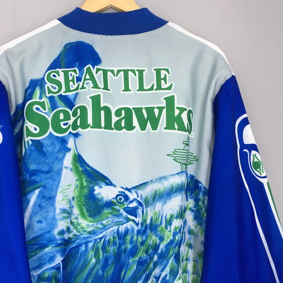 Vintage 1990s Seattle Seahawks NFL Football Satin… - image 2