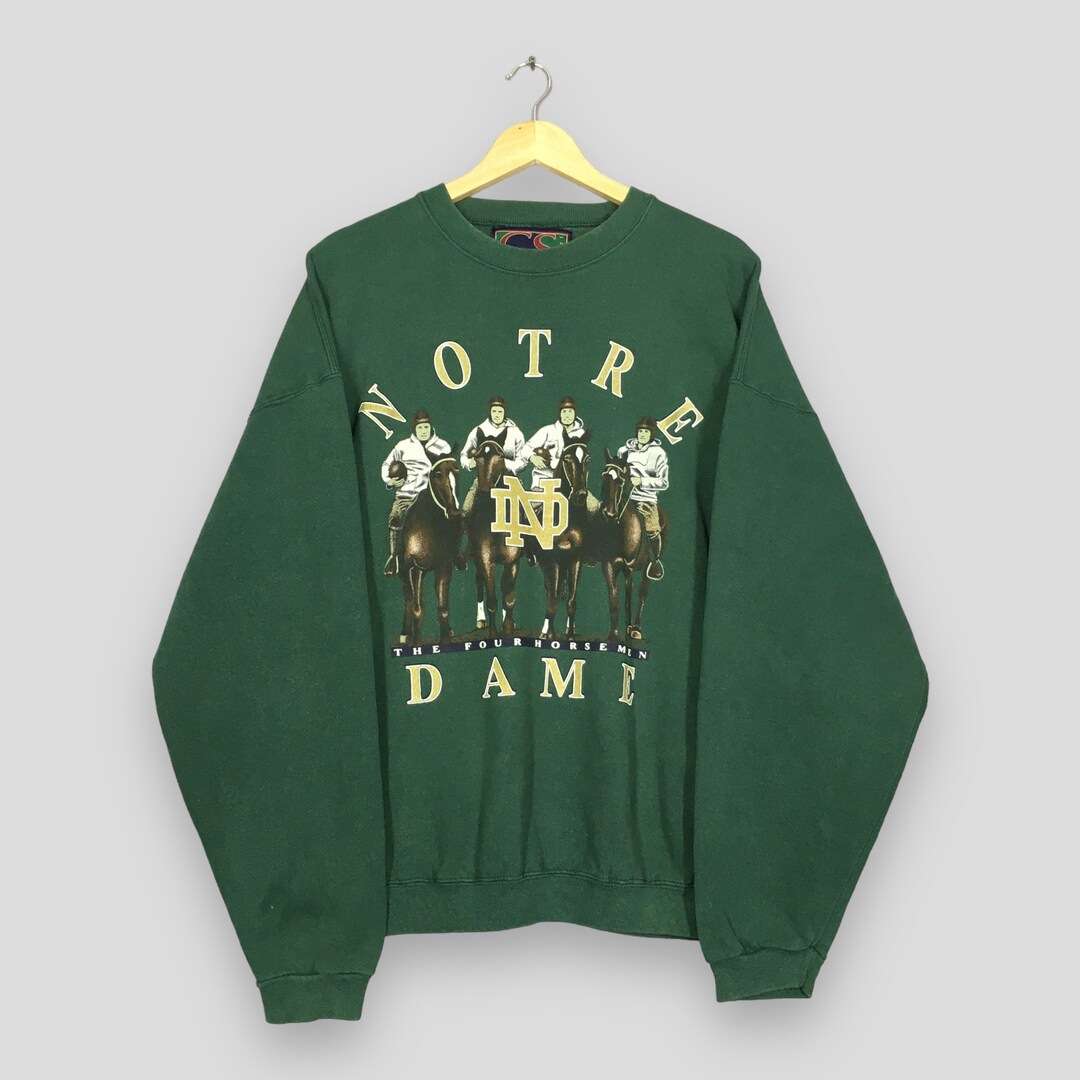 Vintage Notre Dame the Four Horsemen Sweatshirt Xxlarge Notre Etsy