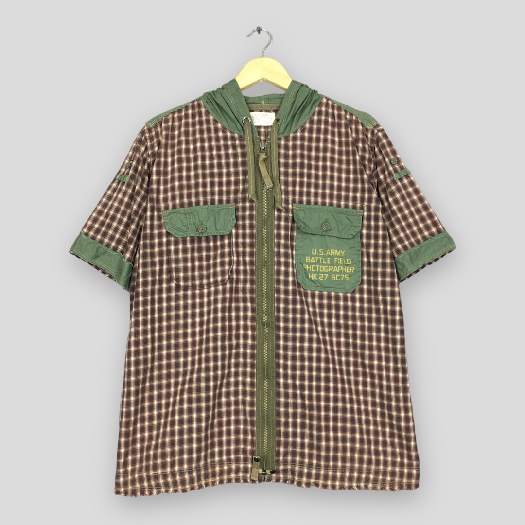 Vintage Avirex A75 Multipocket Zipper Shirt Hoodie Xlarge Avirex Us