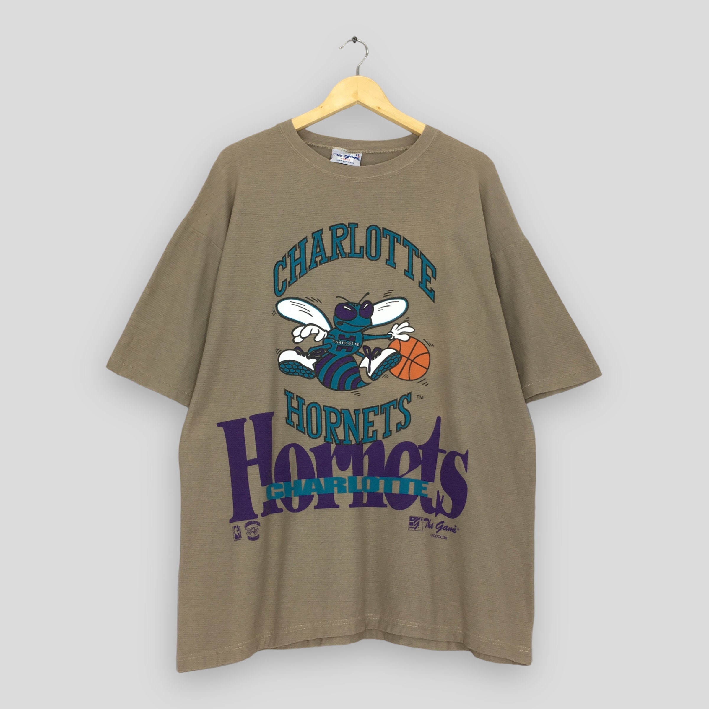 Vintage 90s Charlotte Hornets NBA T Shirt Large Charlotte Hornets  