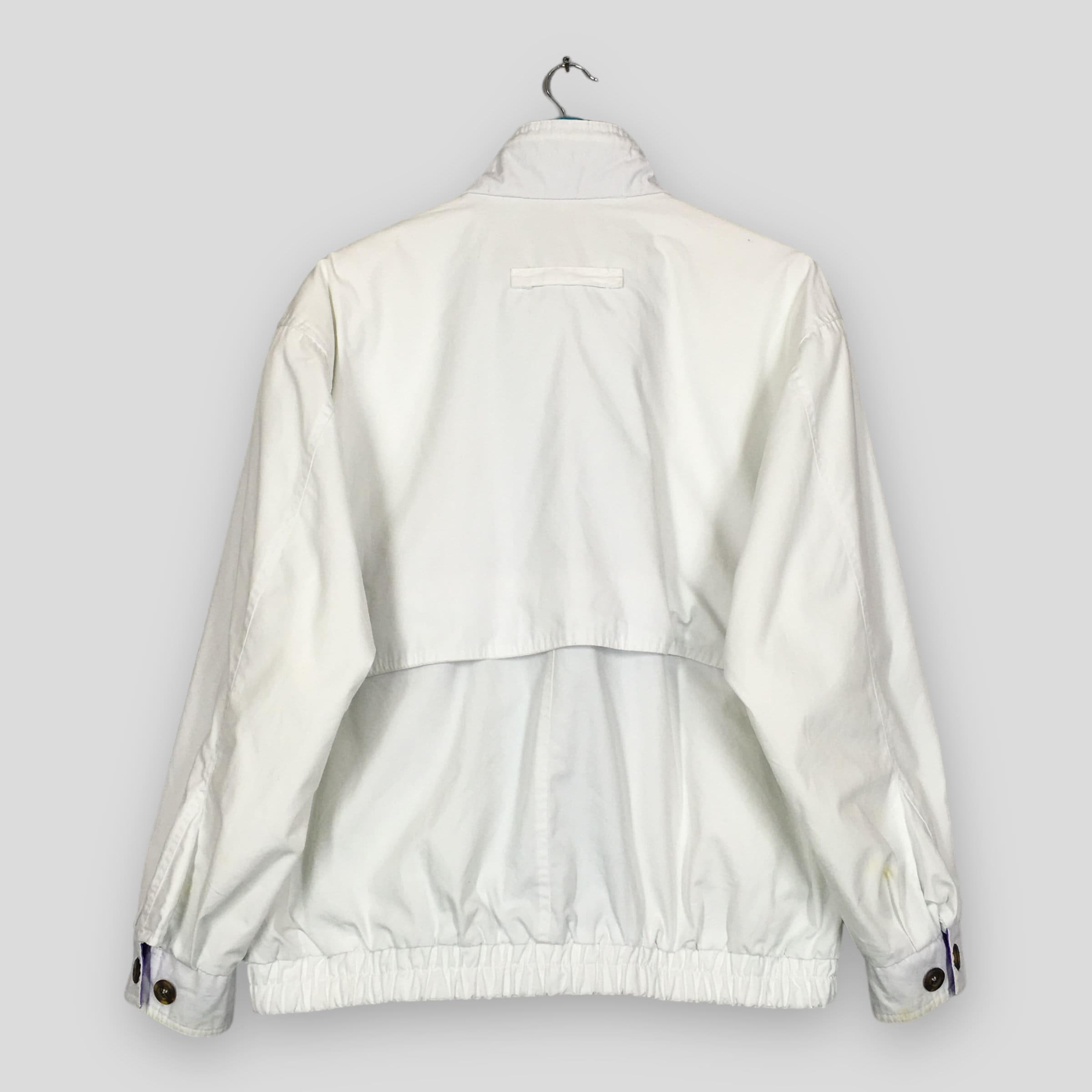 Vintage London Fog Harrington Jacket Large London Fog Two Pockets White Jacket Baracuta G9