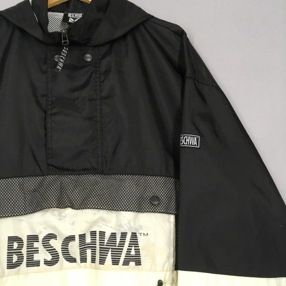 90s【OLD】white stitch anorak jacket L