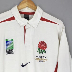 RARE Vintage Nike England World Cup Rugby Shirt Xlarge Nike England O2 ...