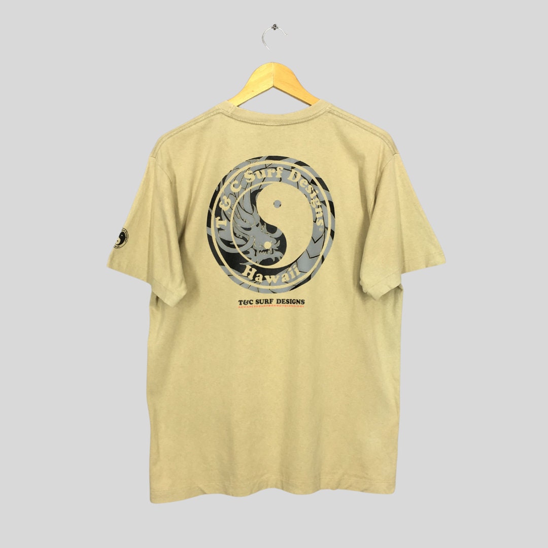 Vintage T&C Surf Designs Hawaii Dragon Tshirt Large Tnc
