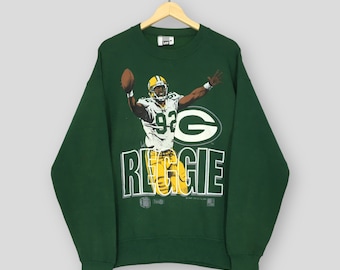 Vintage 90s Green Bay Packers NFL Sweatshirt Large Reggie White Packers Football Player Sweater Packers American Football Crewneck Size L