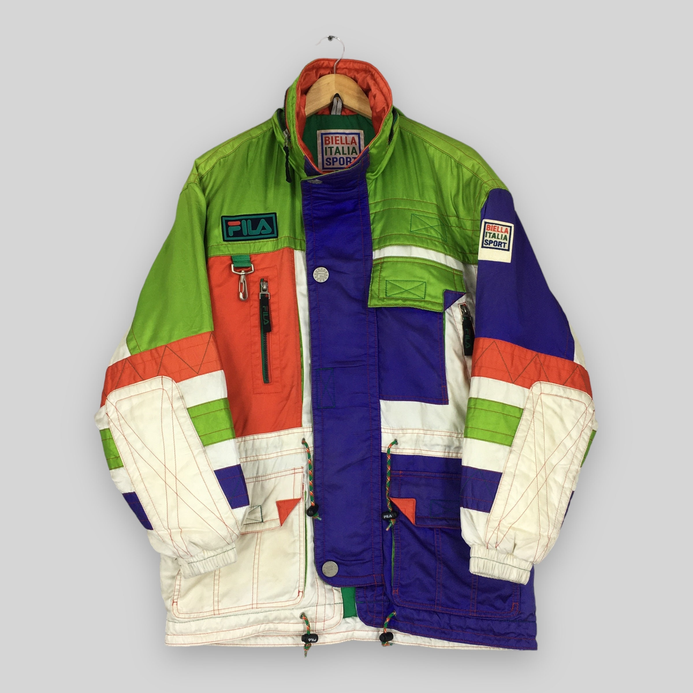 RARE Vintage Fila Italia Ski Wear Bomber Parka Jacket Medium RARE Vintage Fila Italia Ski Wear Bomber Parka Jacket Medium