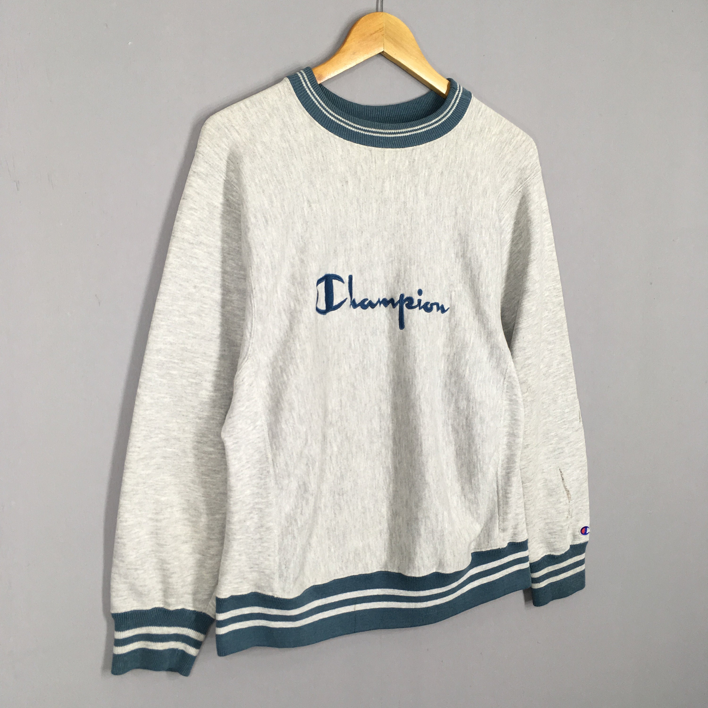 Vintage 90s Champion Reverse Weave Script Logo Sweatshirt Vintage 90s Champion Reverse Weave Script Logo Sweatshirt