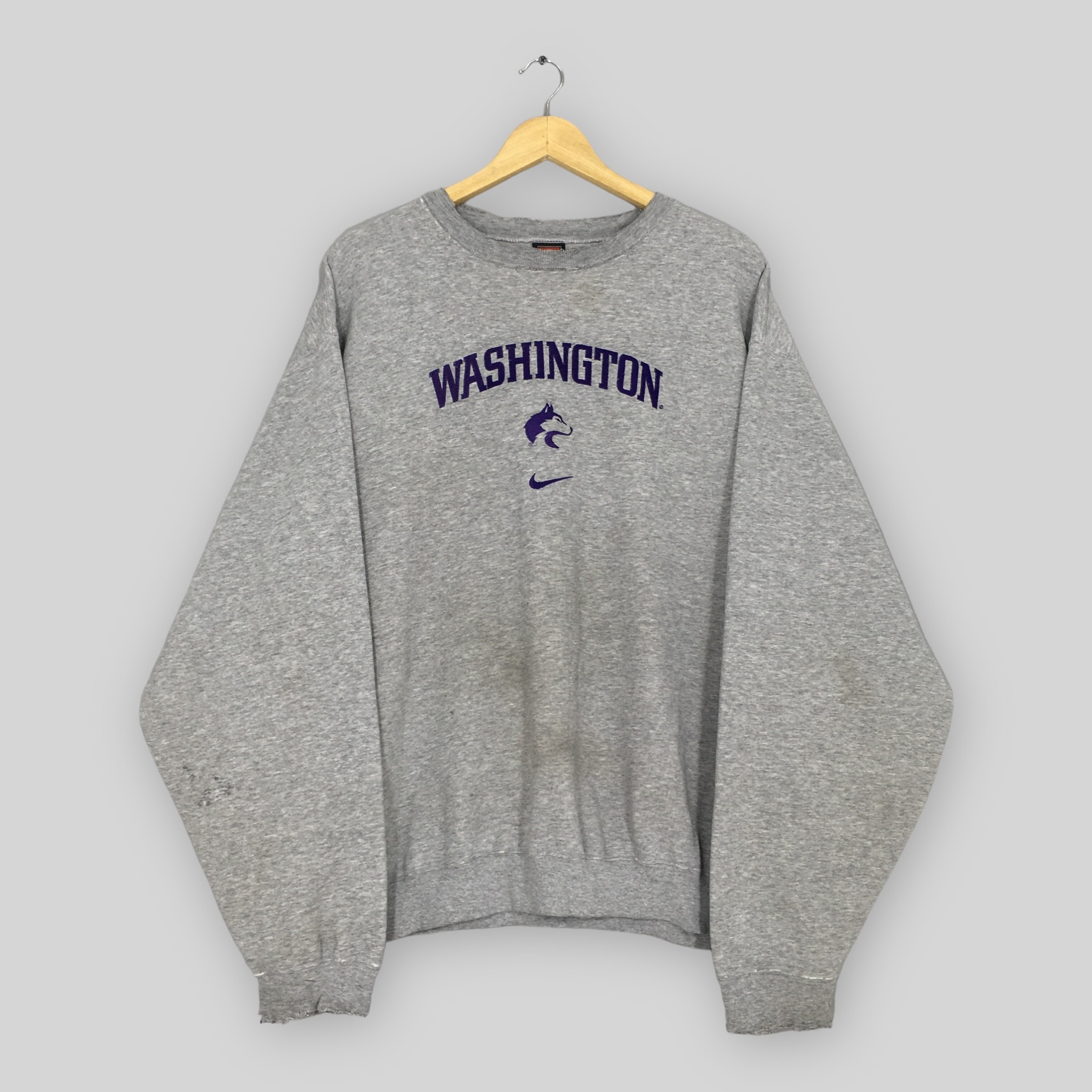 Vintage Distressed Nike Washington Huskies NCAA Boxy Sweatshirt Xlarge Washington Football Sweater University of Washington Crewneck Size XL Etsy