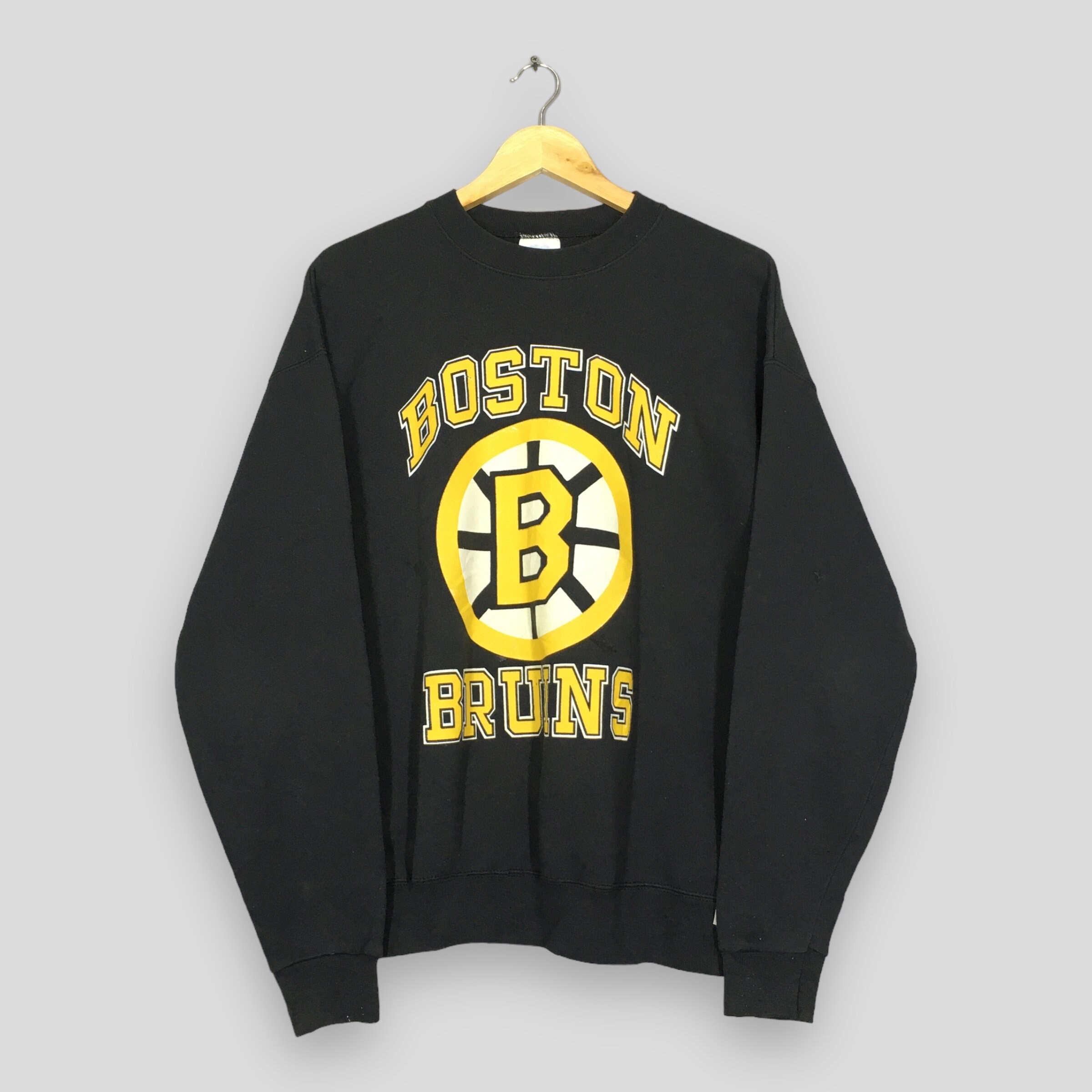 Boston Bruins Sweatshirt B Logo Original 6 Vintage NHL Classic Fan