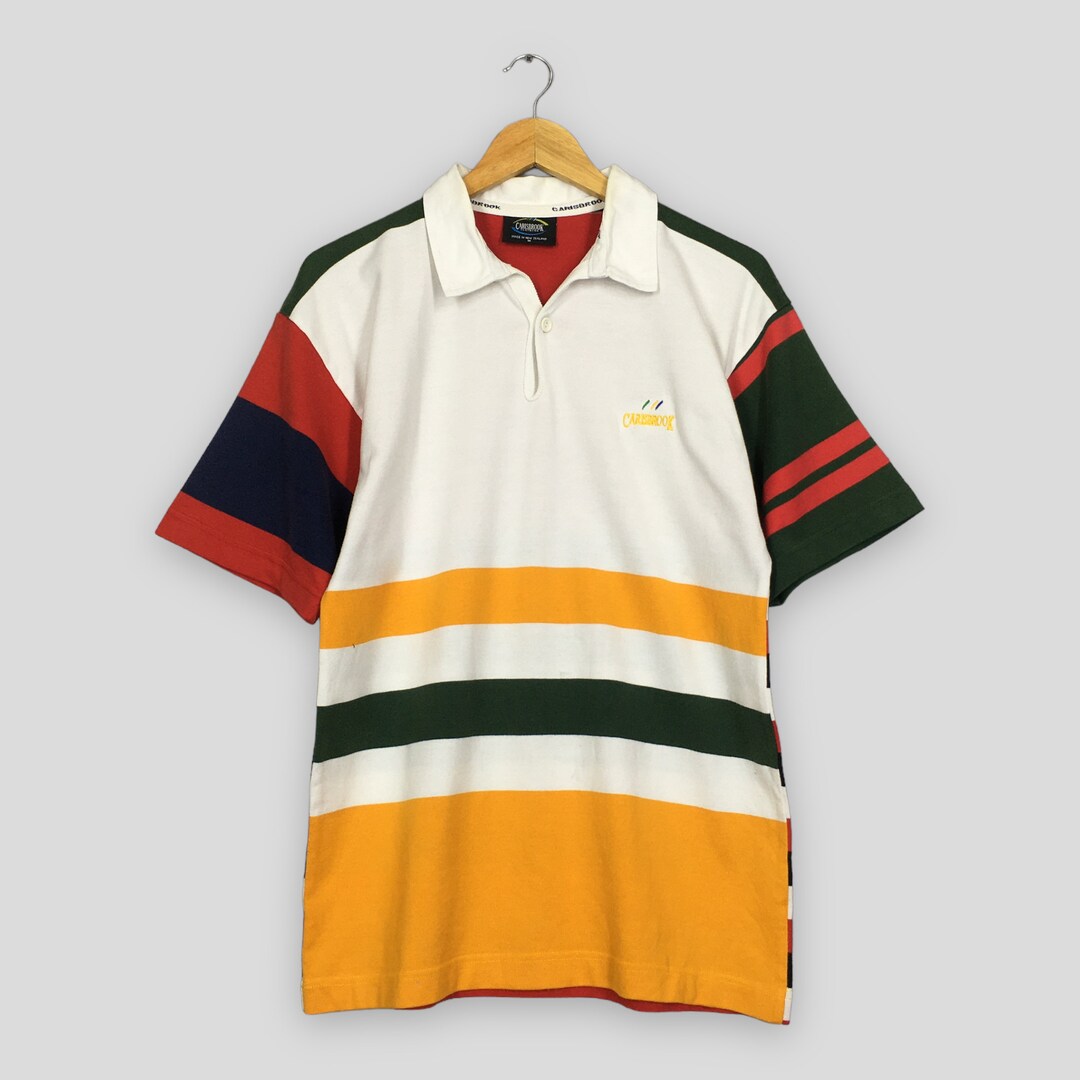 Vintage Carisbrook New Zealand Multicolor Polo Rugby Shirt Etsy