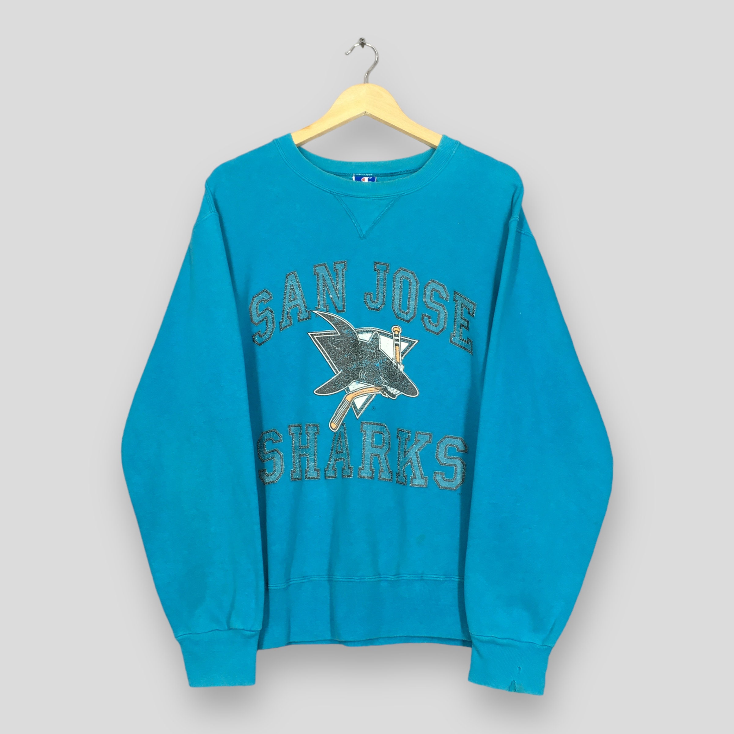 San Jose Sharks Crew-neck Pullover Sweatshirt