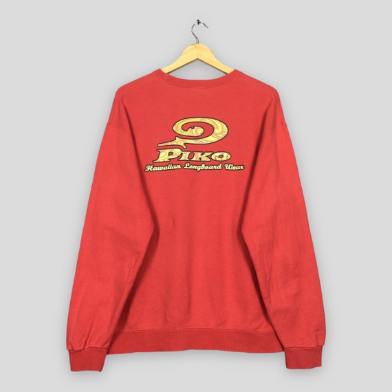Vintage Piko Hawaiian Longboard Wear Sweatshirt Large Piko Surfing Hawaii Beach Sweater Piko Big Printed Surfer Jumper Piko Crewneck Size L Etsy Mexico