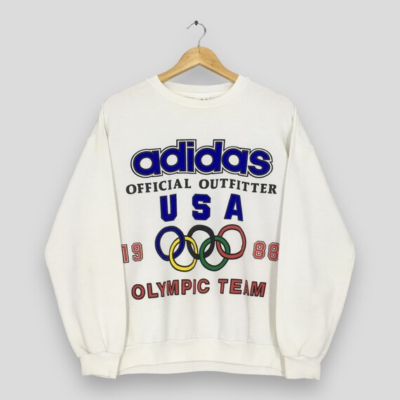 Vintage 80er Jahre Adidas Usa Olympia Team Sweatshirt Kleines Adidas Trefoil Olympia Logo Pullover Adidas Sportswear Run Dmc Rundhalsausschnitt GroBe S Etsy