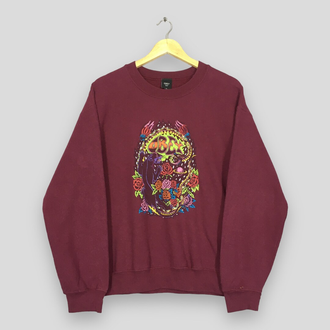 Obey top rose sweatshirt