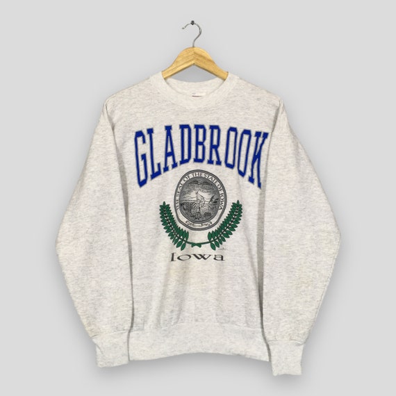 Vintage 90s Gladbrook Iowa Gray Sweatshirt Medium… - image 1