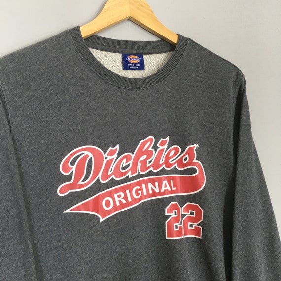 Vintage Y2K Dickies Gray Sweatshirt Medium Dickie… - image 3