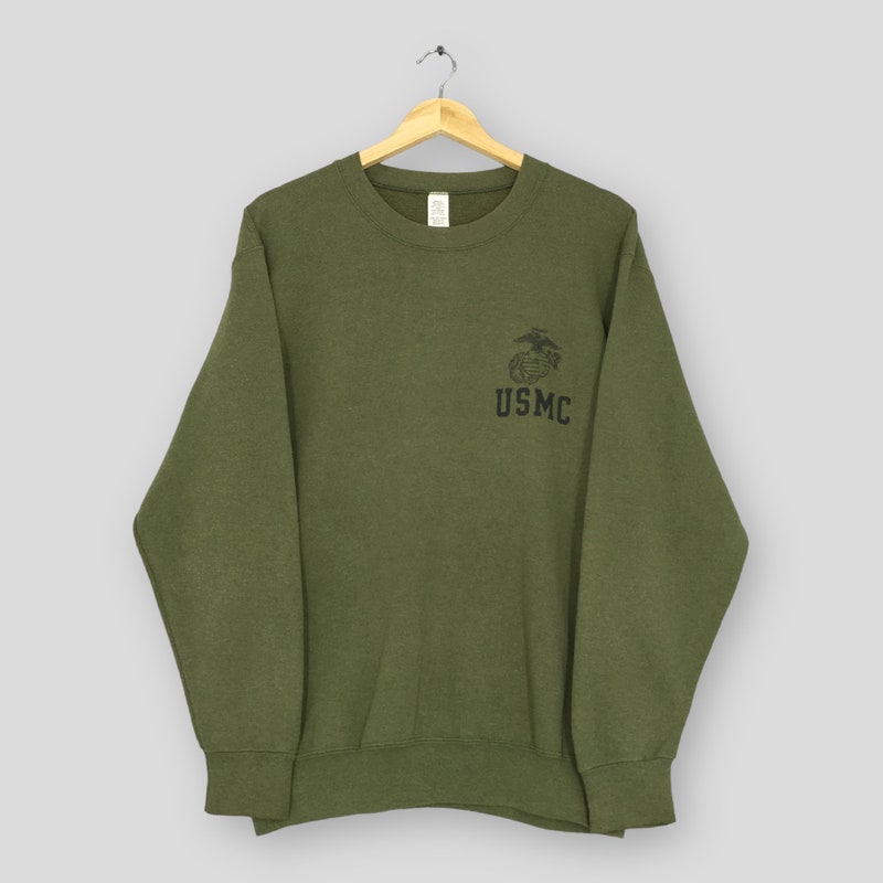 Sweat à Capuche US Marine Corps - Homme - 80% Coton - Coupe Décontractée