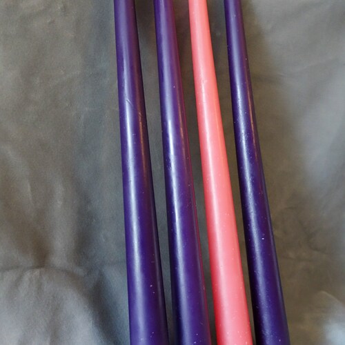 Pure Beeswax Advent Wreath Candles Set of 4 Tapers Etsy