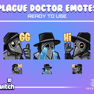 Plague Doctor Twitch Emotes
