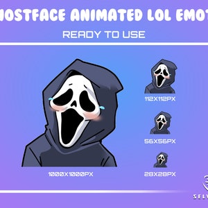 Ghostface LOL laughing Animated Twitch, Discord or Youtube Emote