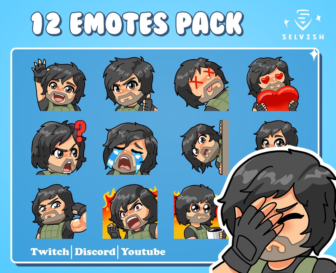 Carlos 12 Emotes Pack Resident Evil Twitch Emotes Dead by Daylight ...