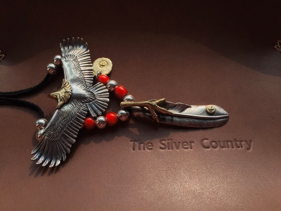 Native american eagle necklace deals