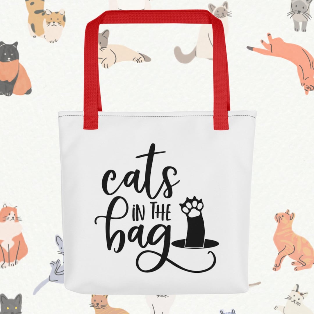 Funny Cats in the Bag Tote Bag Cat Lover Bag Cat Mom Etsy Australia