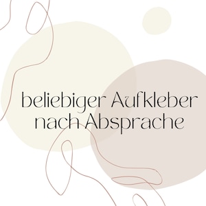 Aufkleber Hochzeit Spezialanfertigung nach Absprache personalisiert