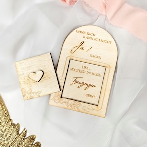 Veux-tu être ma demoiselle d'honneur ? Carte de voeux en bois cadeau mariage mariée idée cadeau personnalisé seras-tu ma demoiselle d'honneur