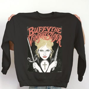 Buffy la cazavampiros sudadera con cuello redondo estilo vintage