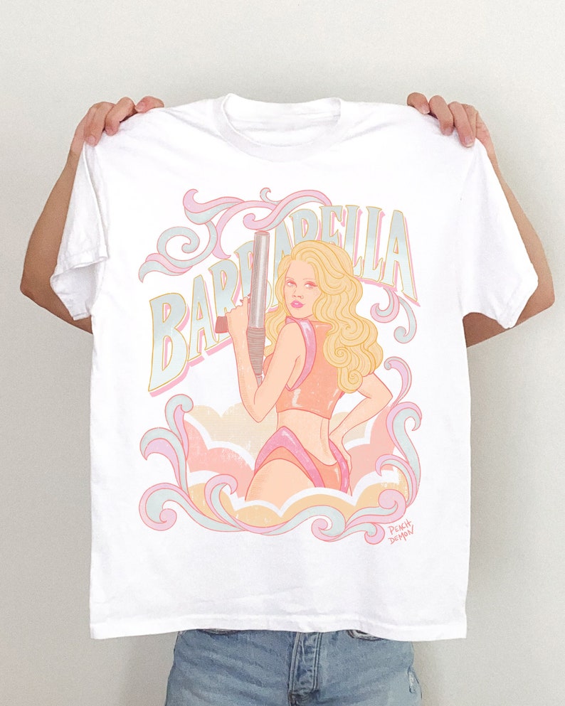 Barbarella T-Shirt: Jane Fonda 1968 Film, Vintage Style Bild 1