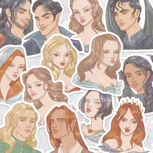 ACOTAR Sticker Pack Feyre Sticker Rhysand Nesta Cassian Feysand A Court of Thorns and Roses Stickers