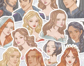 ACOTAR Sticker Feyre Sticker Rhysand Nesta Cassian Feysand A Court of Thorns and Roses Stickers