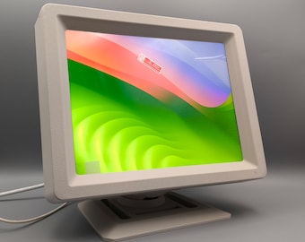 CRT retro-style monitor, 2048x1536 display, Apple, Amiga, IBM, Commodore, Amstrad, gaming