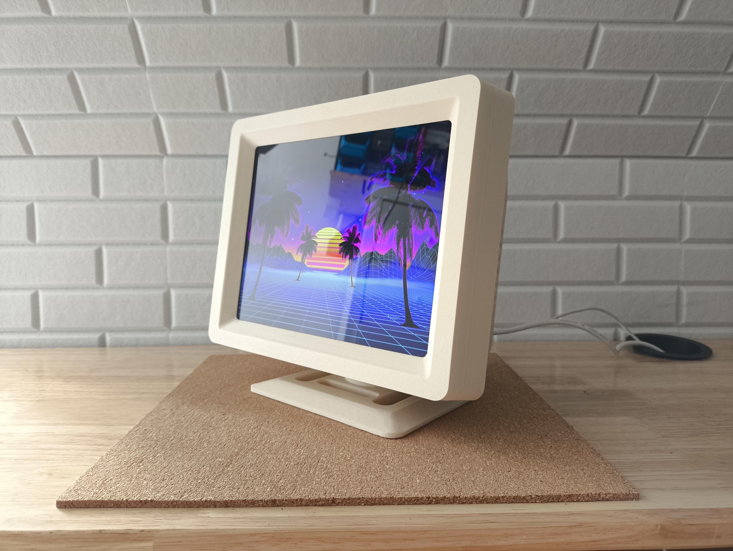 CRTレトロスタイルモニターモジュール、2048x1536、Apple、Amiga、IBM
