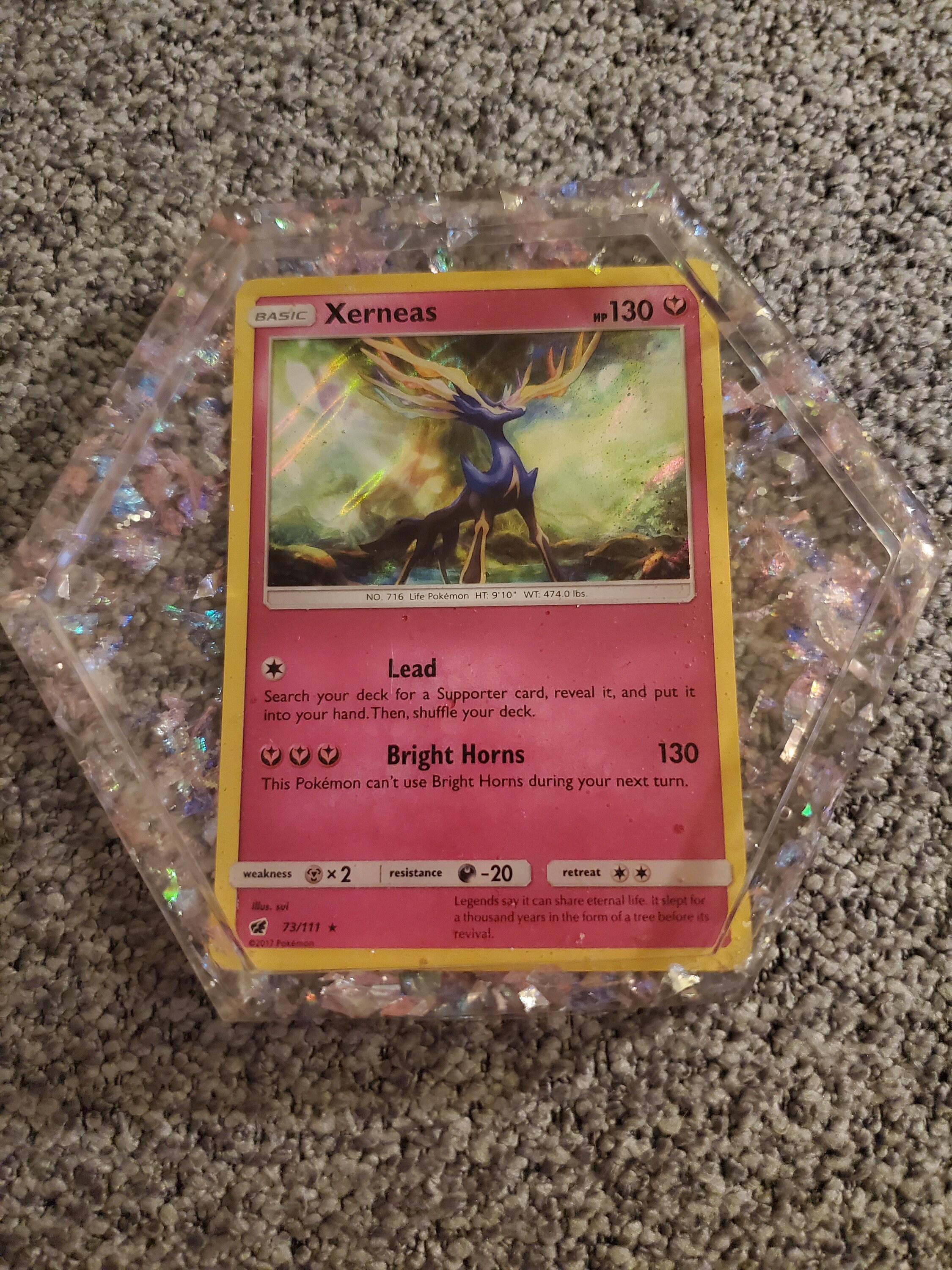 shiny shuckle pokemon card Pokémon card Holo Xerneas 73/111 German – SHPNPokestore main image 1