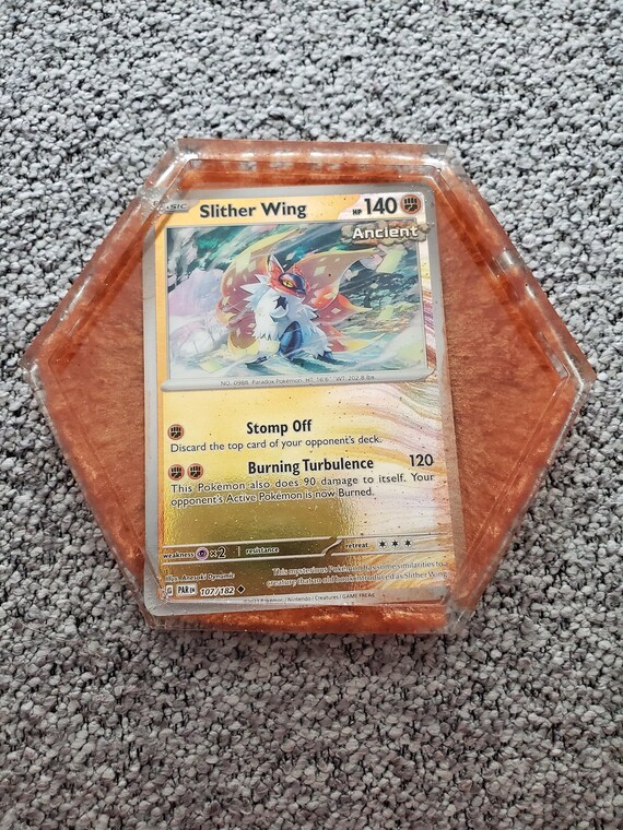 ancient slither wing pokemon card Pokemon Scarlet and Violet Paradox Rift Slither Wing #203/182 Illustration  Rare Holo Trading Card