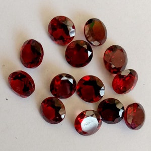 Top Quality Natural Garnet Mozambique 3mm to 10mm Round Faceted Cut Loose Gemstone Calibrated Gemstone
