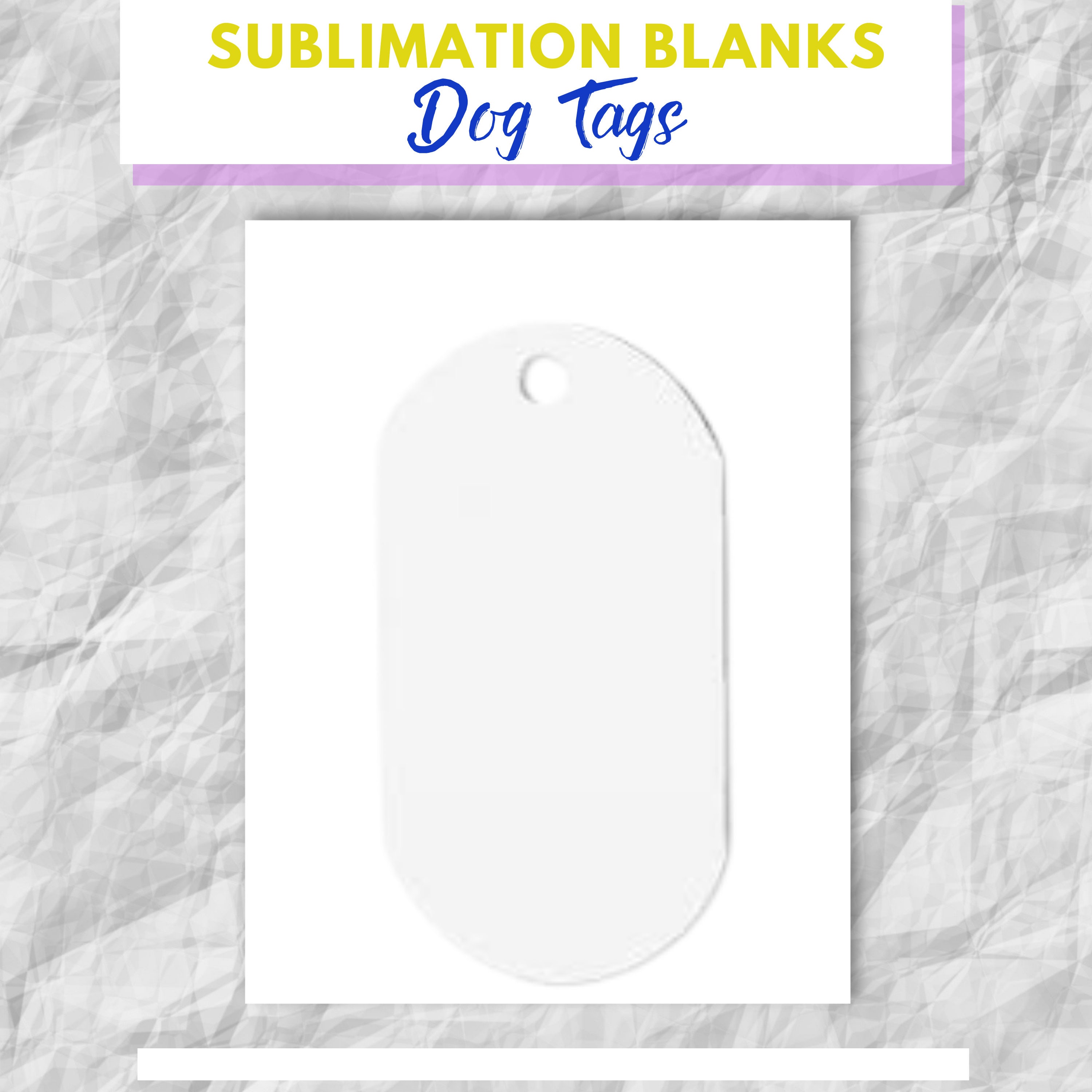5 Pack Aluminum Dog Tag Sublimation Blanks Personalized Gifts Memorial Gift  Dog Tag Blanks 