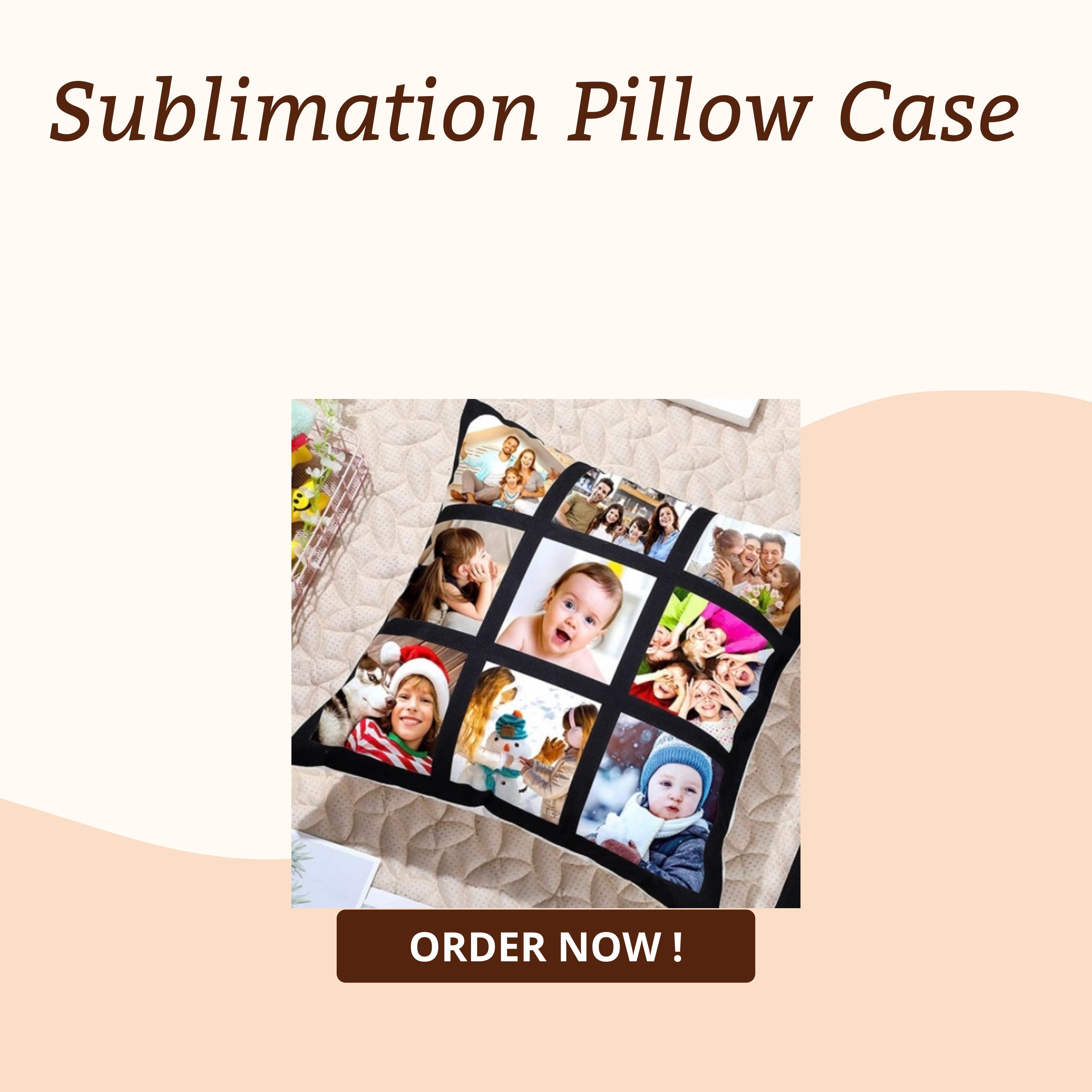 9 Panel Sublimation Pillow Case Double Sided – Mirror Image Blanks and  Crafts LLC