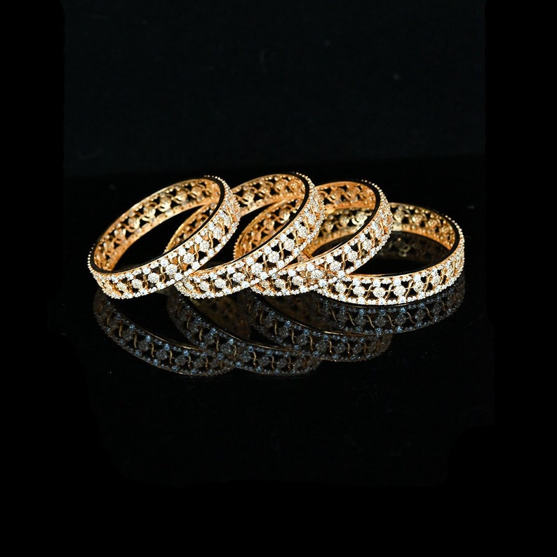 CHAUHAN COLLECTION Bollywood Indian Ethnic Gold Plated Pearl Bangle Bracelet Set Women Fashion Jewelry CHAUHAN COLLECTION Bollywood Indian Ethnic Gold Plated Pearl Bangle Bracelet Set Women Fashion Jewelry