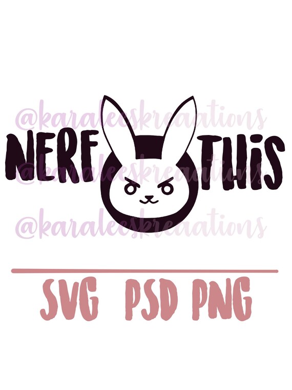 Overwatch D.va nerf This Doodle SVG PNG PSD | Etsy UK