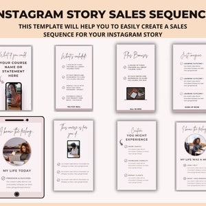 Instagram Story Sales Sequence| Helps you Get the most out of your Instagram Story and drive sales.