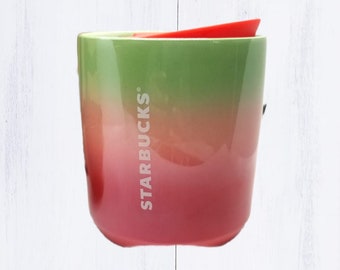 Red-Green Gradient Ceramic Double-Wall Tumbler - 8 fl oz