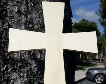 Wood Cross with stand ideal for art