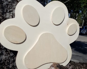 Wooden Dog paw ideal for arts and crafts