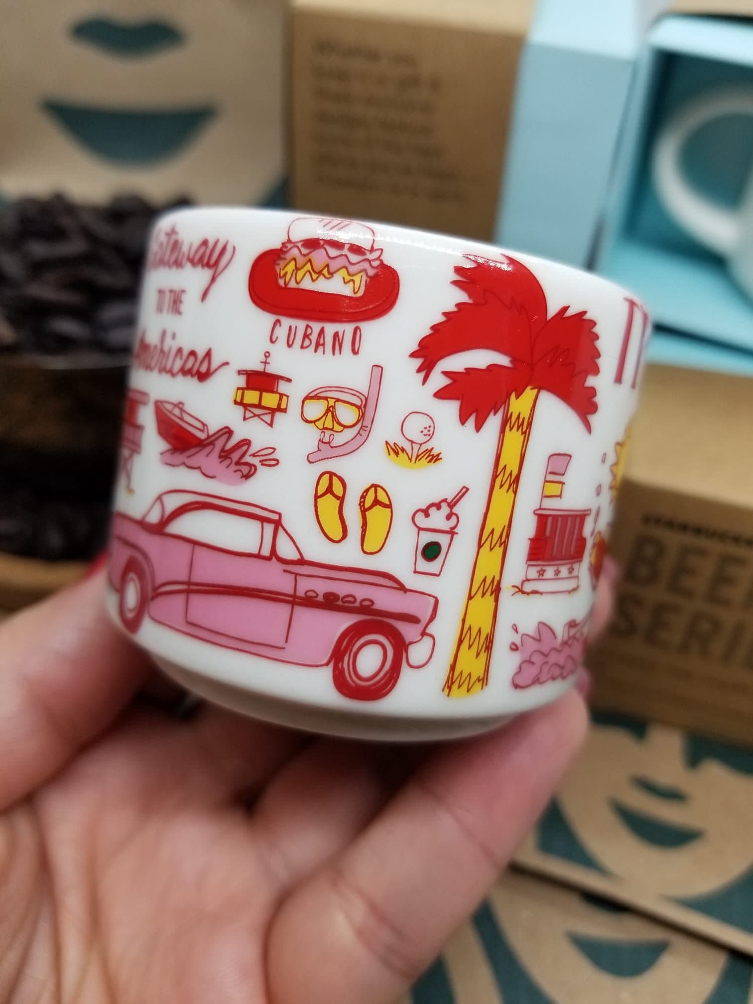 スターバックス ビーンゼアシリーズ マイアミオーナメント 2オンス