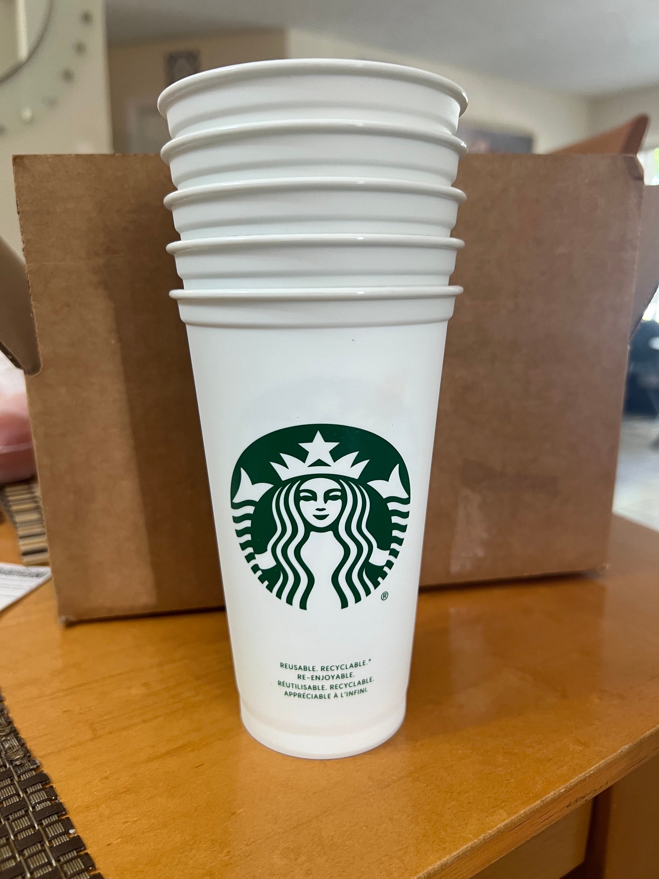 5 Cup of Starbucks Reusable Travel Hot Cup to Go Coffee (grande 16