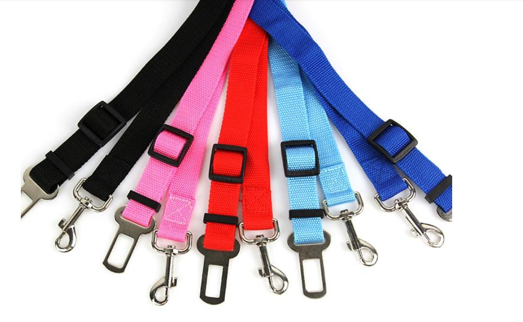 Car Adjustable Safety Seatbelt Harness for Pets in 4 Colors and ...