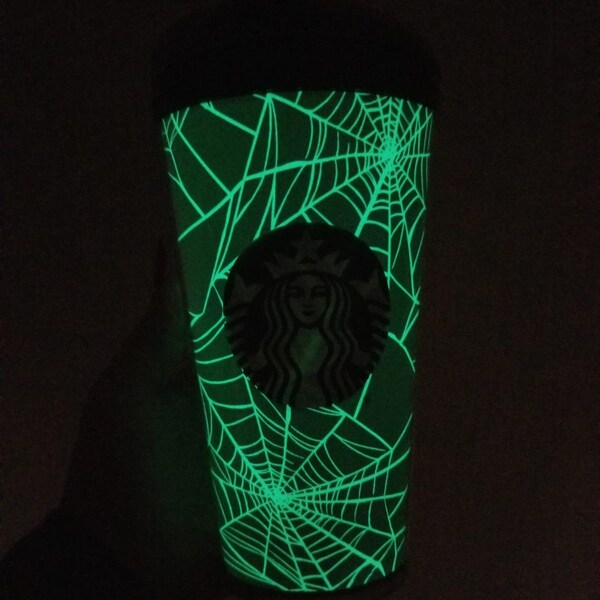 Glow in the Dark Starbucks Tumbler Etsy